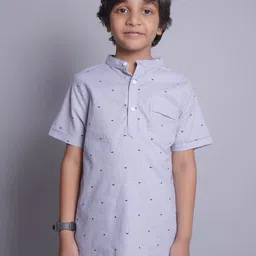 Biglilpeople Boys Standard Opaque Printed Casual Shirt-image-6