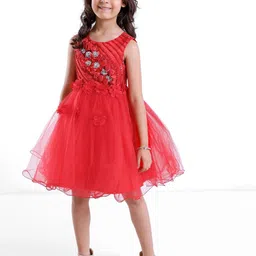 Mark and Mia Girls Floral Fit and Flare Party Dress-image-85