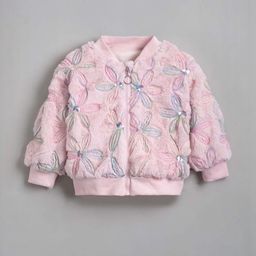 Hopscotch Girls Pink Polyester Printed Jackets-picture-38