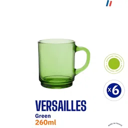 DURALEX Green Glass Transparent Core Set of Cups and Mugs image 3