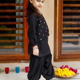 Thread & Button Girls Regular Kurta with Salwar image 5