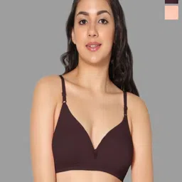 Eden Women Pack Of 2 Medium Coverage T-shirt Bra-image-63