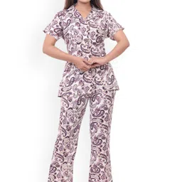 CLINT Printed Shirt Collar Shirt & Trousers Co-ords-image-89