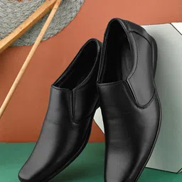 Provogue Men Leather Formal Slip-Ons Shoes-picture-29