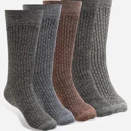 Texlon Pack Of 5 Patterned Calf-Length Socks-image-12