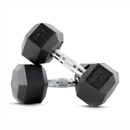 ADRENEX Set Of 2 Hexagon Fixed Weight Dumbbell - 17.5 kg Each-16