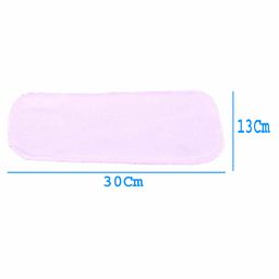 The Little Lookers 4 Layer Microfiber Insert For Reusable Diapers Pack Of 11 - White image 3