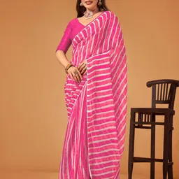 limtd Embroidered Pure Georgette Leheriya Saree-picture-27