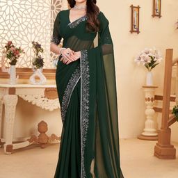 Dori Beads and Stones Work Saree-image-81