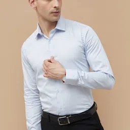 CODE by Lifestyle Men Spread Collar Solid Cotton Slim Fit Formal Shirt-image-91