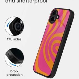 macmerise Abstract Printed iPhone 16 Plus Bumper Case Mobile Accessories image 3