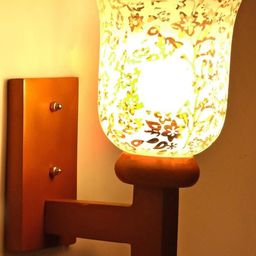 SOMIL Gold Glass Cylinder Printed Wall Lamps-image-55