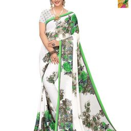 Moda Rapido Floral Pure Georgette Saree-image-82