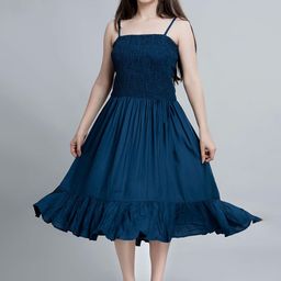 Shedika Crepe Fit & Flare Dress-image-21