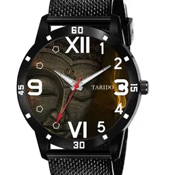 TARIDO Men Printed Dial & Bracelet Style Straps Analogue Watch Td_820-11