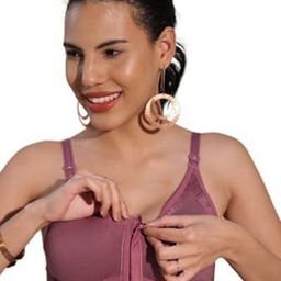 BODYSIZE Women Bridal Net Front Open Cotton Bra-image-24