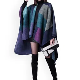 Alexvyan Checked Acrylic Shawl-13
