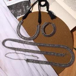 VENI Silver-Plated Handcrafted Jewellery Set-picture-26