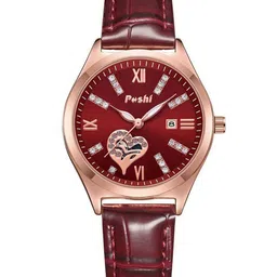 Poshi Women Round Dial Stainless Steel Strap Analogue Watch-22