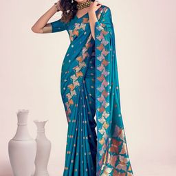 canibani Women Embllished Jacquard Silk Banarasi Saree-picture-18