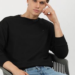Calvin Klein Jeans Men Solid Round Neck Cotton Pullover Sweatshirt-picture-23