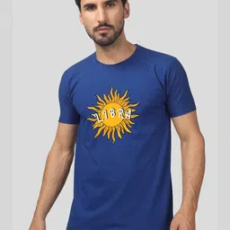 Greylongg Men Typography Applique T-shirt-picture-29