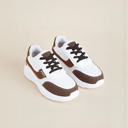 Hopscotch Boys White PU Sneakers-picture-24