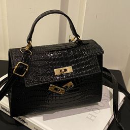 HAUTE SAUCE by Campus Sutra Women Black Vegan Leather Textured Hand Bag-image-49