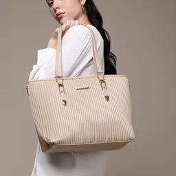 French Connection Self Striped Shoulder Bag-36