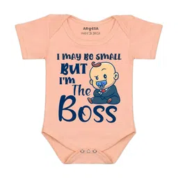 Arvesa I may Be Small But I am Boss Printed Bodusuit-image-36