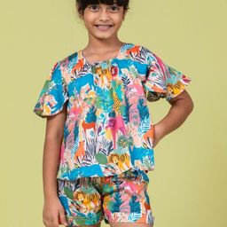 Tura Turi Girls Printed Clothing Set-image-32