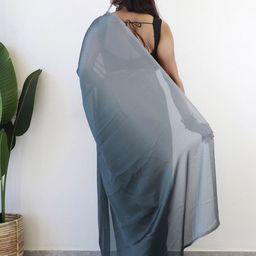 Anouk Rustic Ombre Poly Georgette Saree image 5