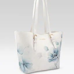 Van Heusen Printed Oversized Structured Tote Bag with Pouch image 5