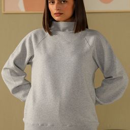 Muvazo High Neck Long Sleeves Sweatshirt & Trouser-image-11