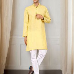 Anouk Rustic Men Striped Daily Straight Kurta-picture-36