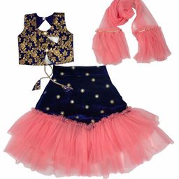 satyamfab Girls Ready to Wear Lehenga & Blouse With Dupatta-picture-23