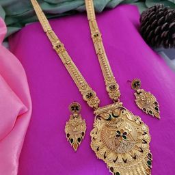 niva fashion Gold-Plated Brass Necklace & Earrings-image-44