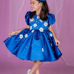 TOPLOVE Print Satin Fit & Flare Dress-image-15