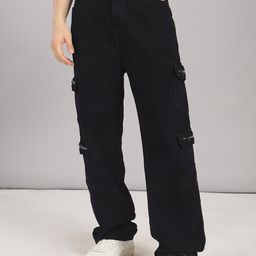 Hence Men Relaxed Baggy Mid-Rise Cargos-image-46