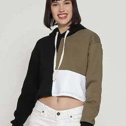 PINACOLADA Women Colourblocked Hooded Sweatshirt-picture-41