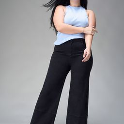 Miss Chase A+ Women Wide Leg High-Rise Heavy Fade Stretchable Jeans-image-45