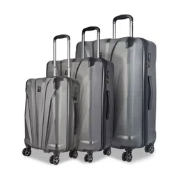 TIMUS Hard Luggage Set Of 3Textured Hard-Sided Trolley-83