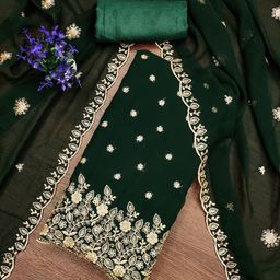 Rangtulika Ethnics Embroidered Unstitched Dress Material-picture-35