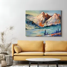 Eurotex Blue & Pink Canvas Floral and Botanical Wall Paintings-image-78