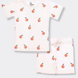 Orange Sugar Unisex Kids Printed T-shirt with Shorts-image-65