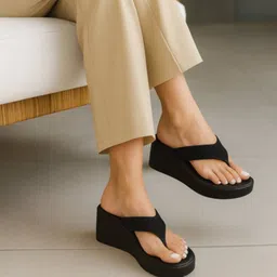 GLO GLAMP Suede Party Wedge Sandals-picture-32