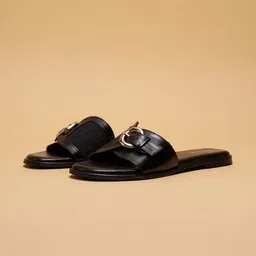 ERIDANI Women Open Toe Flats with Buckles-image-77