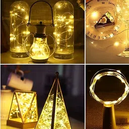 ENORMITY 8 Pcs Yellow LED String Lights image 1