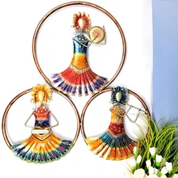 apka mart Red & Yellow Musician Design Wall Decor-image-50