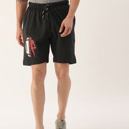Urban Dog Men Charcoal Printed Regular Shorts-image-97
